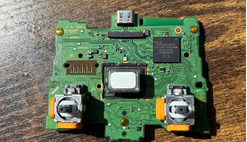Controller stick module after replacement and recalibration