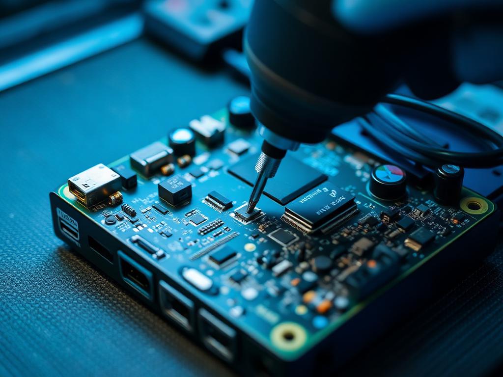 Damaged Xbox Series X|S HDMI port before board-level repair
